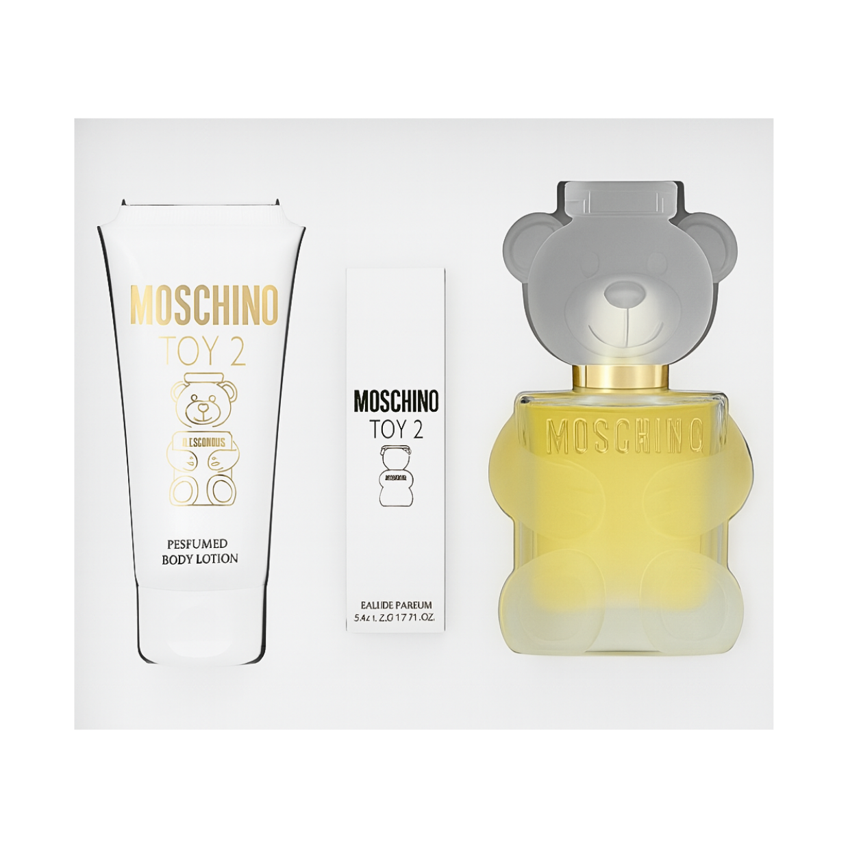 Moschino Toy 2 Gift Box – Luxury Women’s Fragrance Collection with Iconic Golden Floral Design