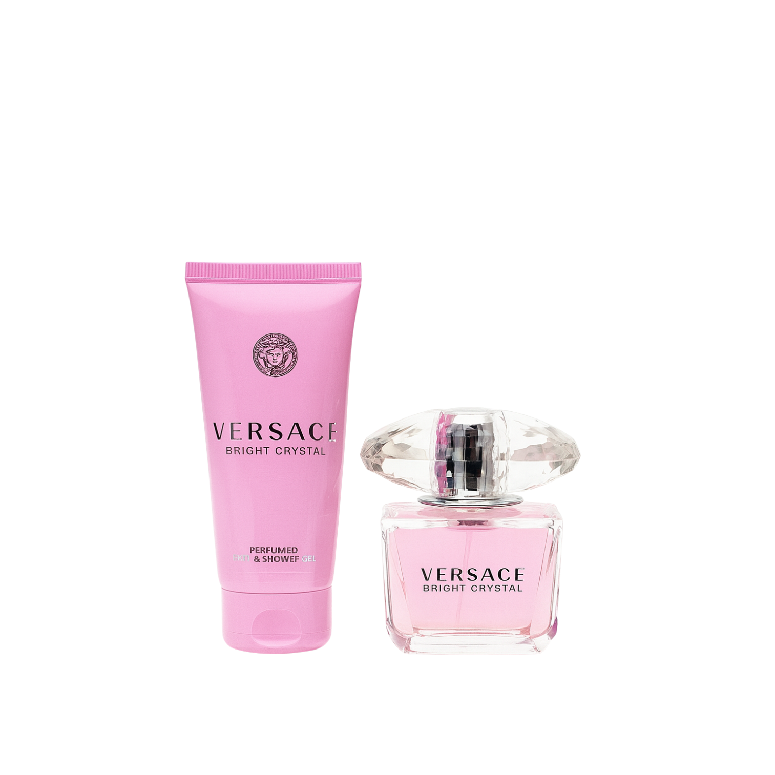 Versace Bright Crystal Gift 3 Set for Women – Eau de Toilette + Perfumed Bath & Shower Gel – Fresh, Feminine & Luxurious Fragrance Duo