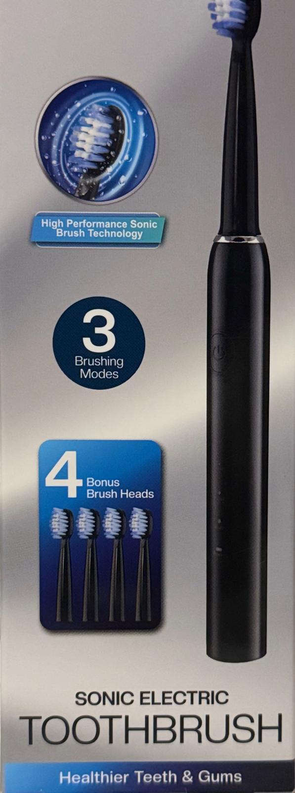 Sonic Electric Toothbrush – High-Performance Cleaning with 4 Brush Heads